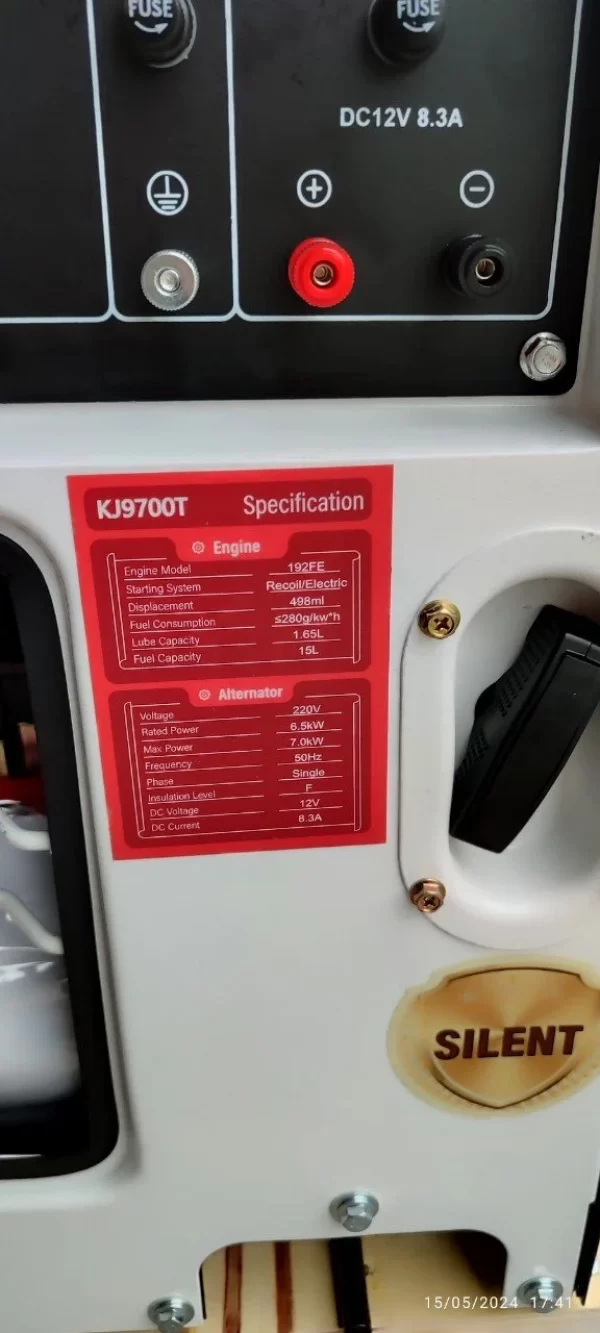 Máy Phát Điện KUJOYO 7Kw KJ9700T